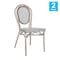 Flash Furniture Marseille Thonet French Bistro Stacking Chair, Black/White Textilene/Bamboo Print Alum Frame, 2PK 2-SDA-AD642002S-TXT-BLKWH-LTNAT-GG - alternate 10